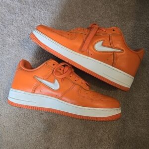 Nike Air, 40th Anniversary Edition, Air Force, Safety Orange & White, Mens 7